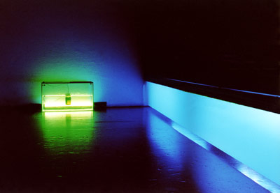 RGB - Blue + Aquarium, , Vienna, 2001 - photo: Bernhard Gal