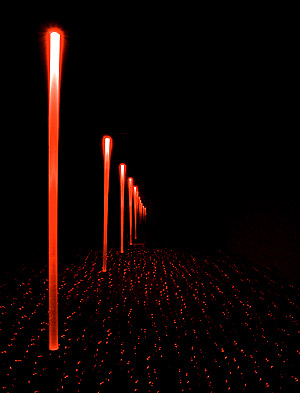 Defragmentation (Coca) - Audio-architectural installation by  Bernhard Gal and Yumi Kori  - Coca, Seattle 2005 -  Photography  by  Yumi Kori. 