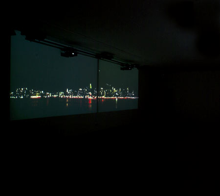 Night Pulses - Intermedia installation, 2004 - Photography by Otto Sachsinger